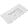 Conjunto de baño zalama 80x45 cm moka mate 2 cajones suspendido