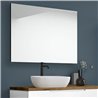 Conjunto de baño zalama sobre encimera 100x45 cm blanco mate 2 cajones suspendid