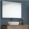 Conjunto de baño zalama sobre encimera 100x45 cm moka mate 2 cajones suspendido