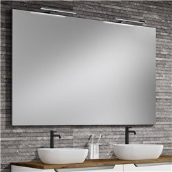 Conjunto de baño zalama sobre encimera 120x45 cm blanco mate 2 cajones suspendid