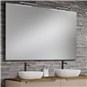 Conjunto de baño zalama sobre encimera 120x45 cm moka mate 2 cajones suspendido