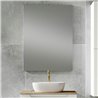 Conjunto de baño zalama sobre encimera 60x45 cm blanco mate 2 cajones suspendido