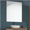 Conjunto de baño zalama sobre encimera 60x45 cm moka mate 2 cajones suspendido