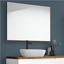 Conjunto de baño zalama sobre encimera 80x45 cm blanco mate 2 cajones suspendido