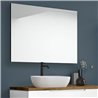 Conjunto de baño zalama sobre encimera 80x45 cm blanco mate 2 cajones suspendido