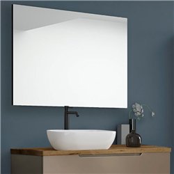 Conjunto de baño zalama sobre encimera 80x45 cm moka mate 2 cajones suspendido