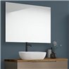 Conjunto de baño zalama sobre encimera 80x45 cm moka mate 2 cajones suspendido