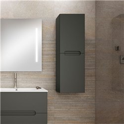 Mueble auxiliar zalama 35x27 cm grafito mate suspendido