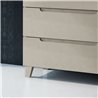 Mueble + lavabo zalama 100x45 cm moka mate 3 cajones con patas
