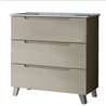 Compra Mueble + lavabo zalama 80x45 cm moka mate 3 cajones con