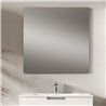 Conjunto de baño arcena 80x45 cm blanco brillo 3 cajones con patas