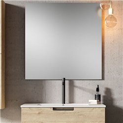 Conjunto de baño arcena 80x45 cm roble mate 3 cajones con patas