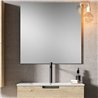 Conjunto de baño arcena 80x45 cm roble mate 3 cajones con patas