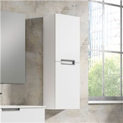 Mueble auxiliar arcena 35x27 cm blanco brillo suspendido