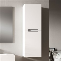 Mueble auxiliar arcena 35x27 cm blanco brillo suspendido