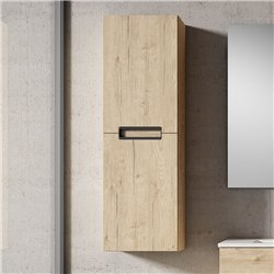 Mueble auxiliar arcena 35x27 cm roble mate suspendido