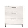 Mueble + lavabo arcena 80x45 cm blanco brillo 3 cajones con patas