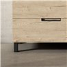 Mueble + lavabo arcena 80x45 cm roble mate 3 cajones con patas