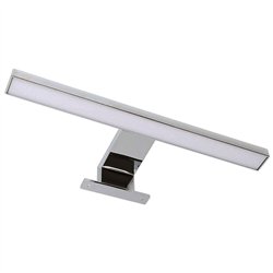 Aplique led pure 12w de 60 cm cromo brillo 4000 k abs