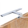 Aplique led pure 12w de 60 cm cromo brillo 4000 k abs