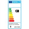 Aplique led pure 12w de 60 cm cromo brillo 4000 k abs