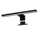 Aplique led pure 8w de 30 cm negro mate 4000 k abs