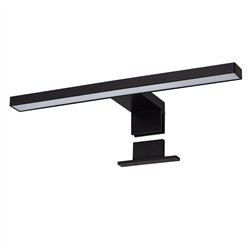 Aplique led pure 8w de 30 cm negro mate 4000 k abs