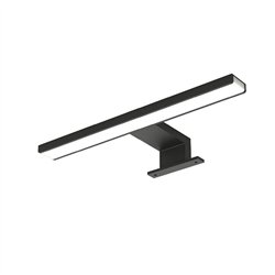 Aplique led stilo 12w de 45 cm negro mate 6000 k aluminio