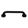 Asa seguridad antideslizante de 40 cm negro mate acero inoxidable