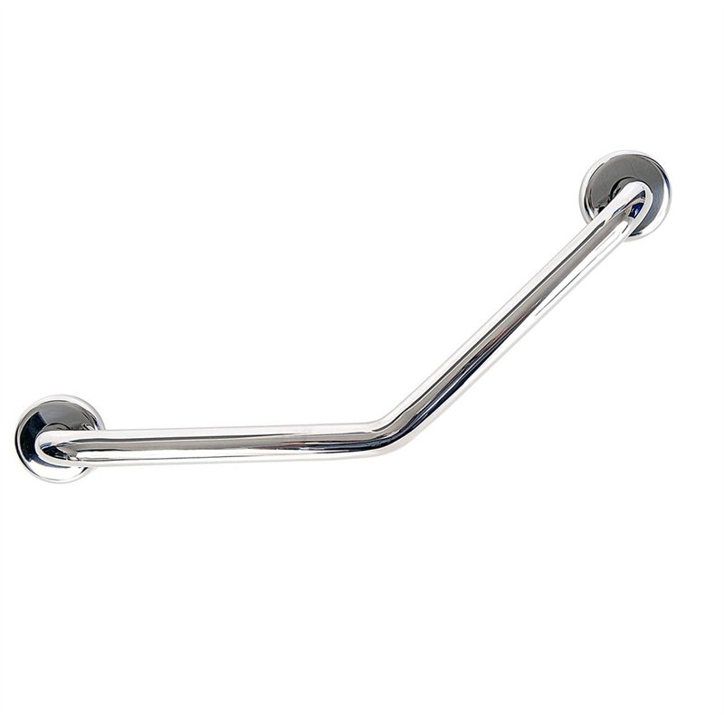 Asa seguridad en z lisa de 43 cm cromo brillo acero inoxidable