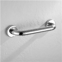 Asa seguridad lisa de 30 cm cromo brillo acero inoxidable