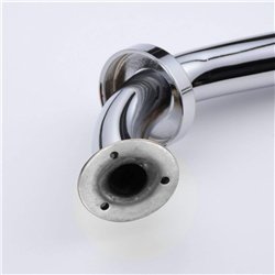Asa seguridad lisa de 30 cm cromo brillo acero inoxidable