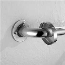 Asa seguridad lisa de 50 cm cromo brillo acero inoxidable