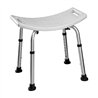 Asiento banqueta ducha cuadrada blanco mate abs