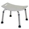 Asiento banqueta ducha cuadrada blanco mate abs