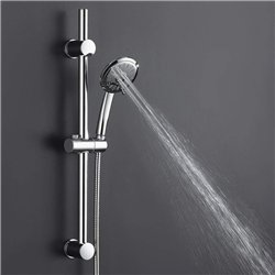 Barra ducha con equipo poza de 65,5 cm cromo brillo latón