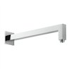 Brazo de ducha pared cuadrado de 40 cm cromo brillo latón