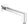 Brazo de ducha pared cuadrado de 40 cm cromo brillo latón