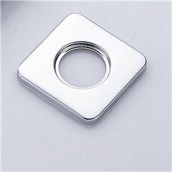 Brazo de ducha pared cuadrado de 40 cm cromo brillo latón