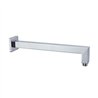 Brazo de ducha pared cuadrado de 40 cm cromo brillo latón