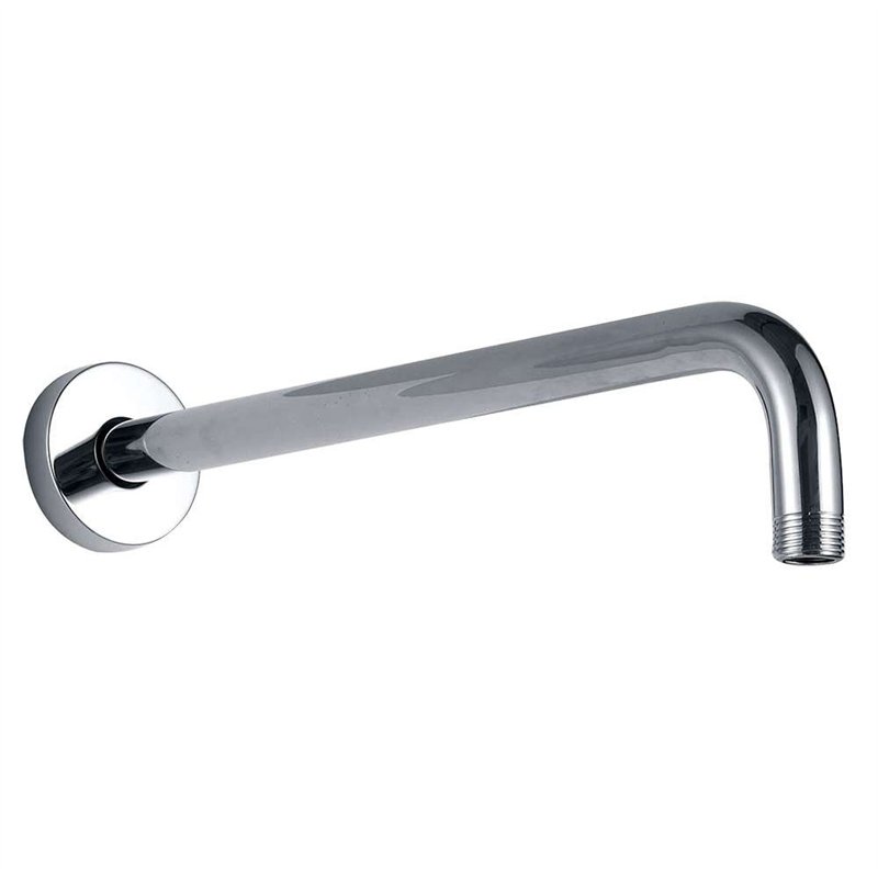 Brazo de ducha pared redondo de 40 cm cromo brillo latón