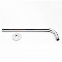 Brazo de ducha pared redondo de 40 cm cromo brillo latón