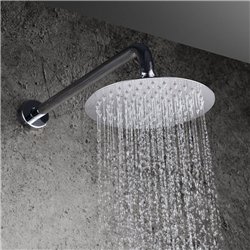 Brazo de ducha pared redondo de 40 cm cromo brillo latón