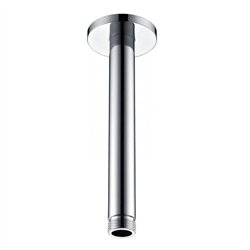 Brazo de ducha techo redondo de 20 cm cromo brillo latón