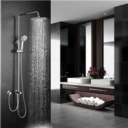 Columna sin grifería redonda 80-120 cm cromo brillo latón