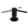 Dosificador de gel empotrar encimera negro mate abs