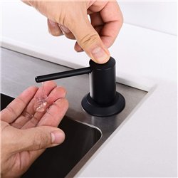 Dosificador de gel empotrar encimera negro mate abs