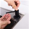 Dosificador de gel empotrar encimera negro mate abs