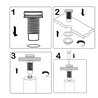 Dosificador de gel empotrar encimera negro mate abs