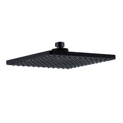 Duchon rociador cuadrado de 20x20 cm negro mate abs